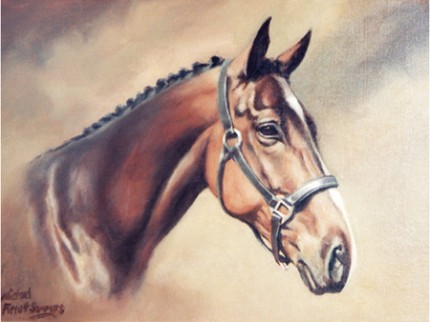 "O'Riley" Commissioned Portrait, Oil on canvas, 16 x 12 inches, Signed