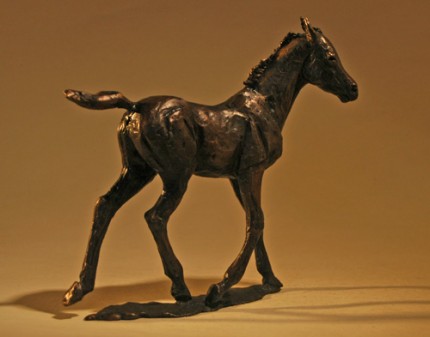 “Foal Sketch I” Bronze, Edition of 100, 5 x 2 x 5 inches, Signed