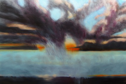 "Big Sky #3" Oil on canvas, 48 x 72 inches, Signed