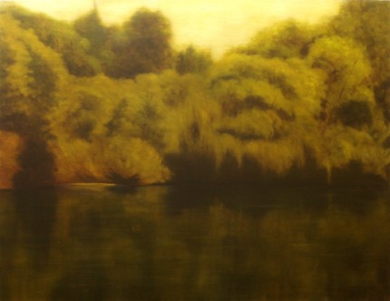 "Green River" Oil on canvas, 48 x 62 inches, Signed