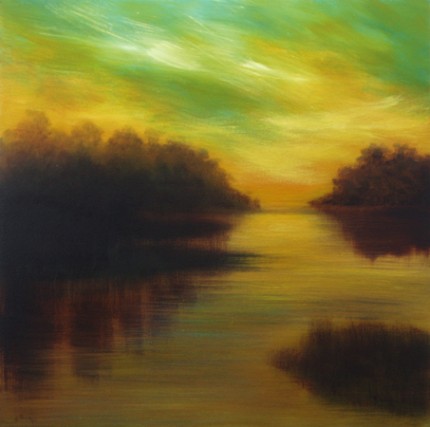 "Sky Scape #3" Oil on canvas, 30 x 30 inches, Signed