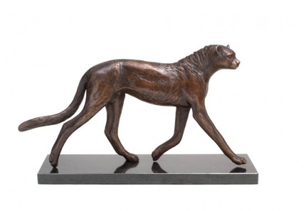 Young Cheetah, Bronze, Edition of 9, 44 x 25 x 13 cm