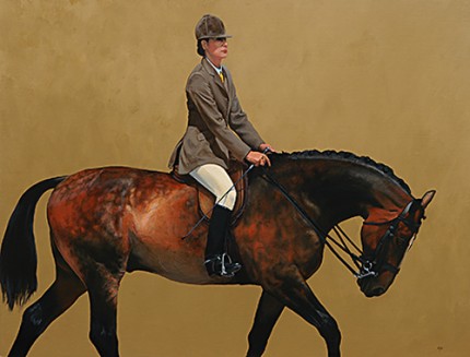 Perfect Poise, acrylic on board