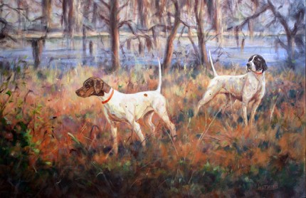 “Rendezvous” Oil on canvas, 24 x 36 inches, Signed