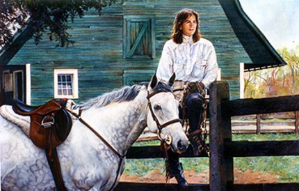 “Elizabeth and Dylan” Watercolour, 25 x 39.5 inches