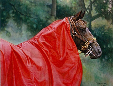 “The Red Rain Sheet” Watercolour, 18 x 24 inches