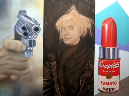 “Andy Warhol” Oil on canvas, 36 x 48 inches, Signed