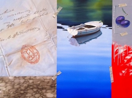 “Messenger” The Water Series, Oil on canvas, 36 x 48 inches, Signed