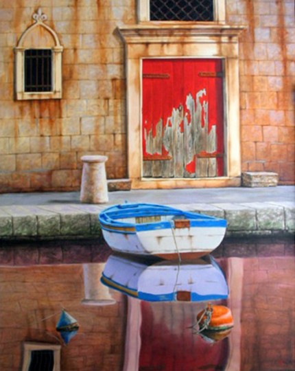 “Morning” The Water Series, Oil on canvas, 60 x 48 inches, Signed