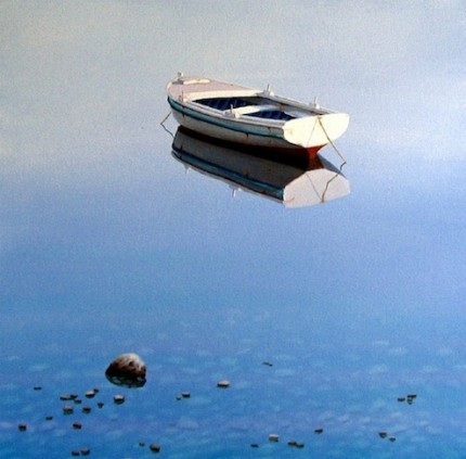 “Serenity” The Water Series, Oil on canvas, 24 x 24 inches, Signed