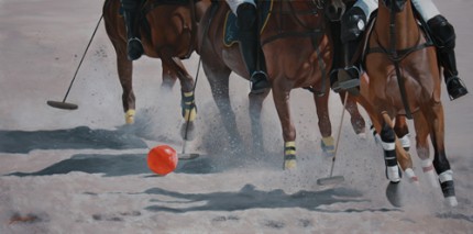 Beach Ball, Acrylic on Deep Canvas, 48"x24"