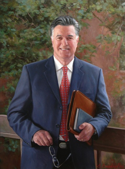 "Dr. A. Tricoli" oil on canvas, 26 x 32 inches