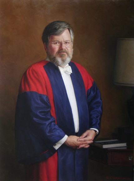 "Dr. W. Pratt" oil on canvas, 30 x 40 inches