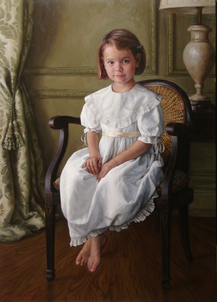 "Jeanie" oil on canvas, 30 x 40 inches