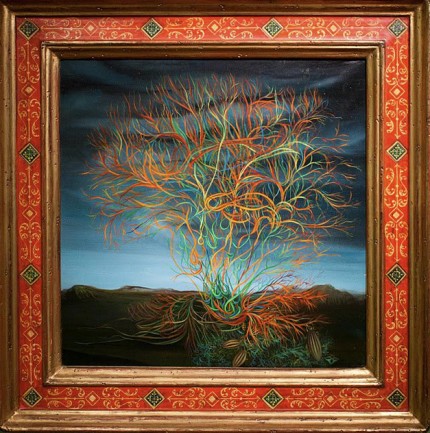 "Zarza" Oil on Masonite, Private Collection, Exhibitions: Museum of Modern Art, Mexico DF, Mexico, April 2011
