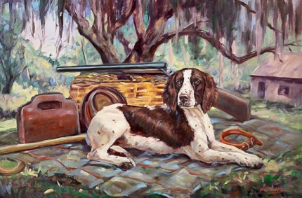 “Country” Oil on canvas, 34 x 46 inches, Signed