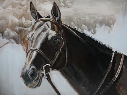 “Kind Eye” Oil on linen, 38 x 40 inches, Signed