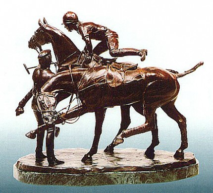 Juliet Cursham, British Contemporary "Quick Change" Bronze, Limited Edition of 9, 9 ¾ x 11 ¾ inches, Base: 10 ¼ x 6 ½, Weight 24 ½ lbs., Signed and Numbered