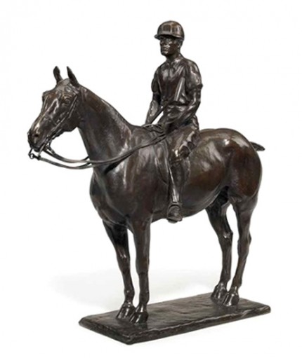 Charles Cary Rumsey, American (1879 - 1922) "J.C. Rathbone" 1911, Bronze, Chocolate brown patina with golden brown highlights, Edition of 25, 20 ½ x 21 inches, Signed and Numbered, CC Rumsey, and Inscribed: Roman Bronze Works N.Y.