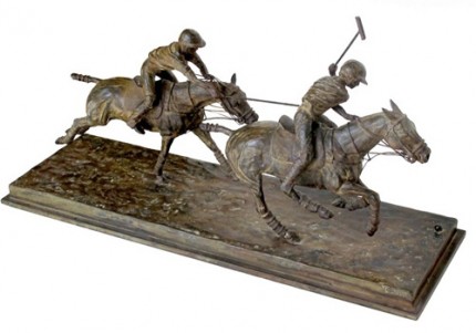 Marcela Ganly, Argentine Contemporary "Jugada" Other view, Bronze, Edition 3 of 6, 10 x 24 x 8 inches, Signed and Numbered