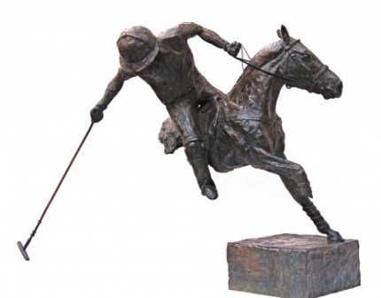 Marie Ackers, British Contemporary "Line of the Ball" Bronze, Edition 1 of 8, 11 x 13 ¾ inches