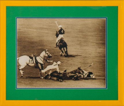Freudy “Polo Mishap on the Field” Photograph, 10.75 x 13.5 inches