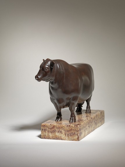 “Black Knight of Auchterarder” c. 1922-1924, Bronze, Dark brown patina, 10 x 13 inches