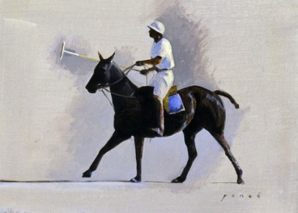Michael Antonio Poncé, American Contemporary "Hani Jamil Saud Jamil Abdul-Hamid" 2005, 10 x 13 inches, Oil on canvas on panel, Signed