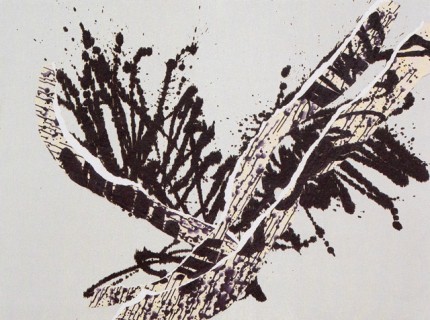 "Abstract Bird I" Cyprès Collection, 2001-2002, Mixed Media, 38 x 38 inches (96.5 x 96.5 cm)