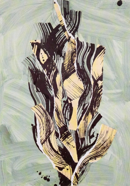"Cypress XII" Cyprès Collection, 2001-2002, Mixed Media, 50 x 38 inches (127 x 96.5 cm)