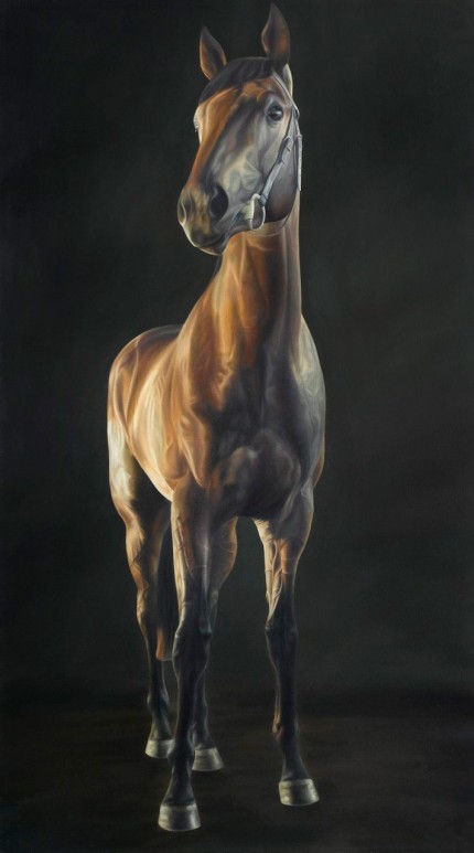 "3 Year Old" Diptych, View 1, Oil on canvas, 56 x 32 inches