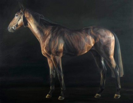"3 Year Old" Diptych, View 2, Oil on canvas, 56 x 72 inches