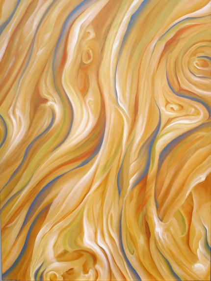 "Untitled No. 13" 2010, Oil on canvas, 40 x 30 inches, Signed on the side