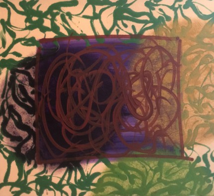 “Abstract I” Oil on linen, 28 x 32 inches, Signed