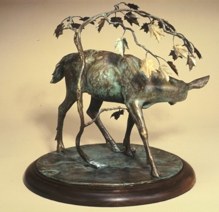 “Autumn Gold” Edition: 28, Bronze, 14 x 15 inches, Signed: G A Shippen