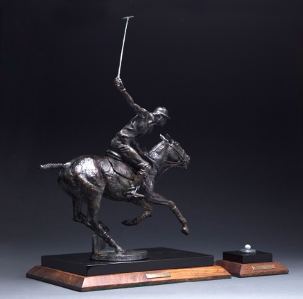 “The Lady Polo Player” Bronze, Edition: 2/10, 21 x 23 x 10 inches, Signed & Numbered