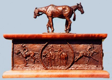 “Polo Box” Bronze, Edition of 250, 8 x 11 x 9 inches (Top lifts off), Signed & Numbered