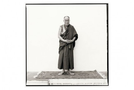 "His Holiness the Dalai Lama at Rato Dratsang" Gelatin silver print, Edition of 25, Paper size: 50 x 60 cms, Also available in 40 x 50 cms & 76 x 100 cms