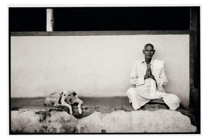 "Man and dog in Nandigaddi" Gelatin silver print, Edition of 25, Paper size: 50 x 60 cms, Also available in 40 x 50 cms & 76 x 100 cms