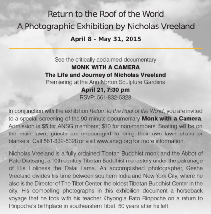 Nicholas Vreeland's Photographic Exhibition at the Ann Norton Sculpture Gardens