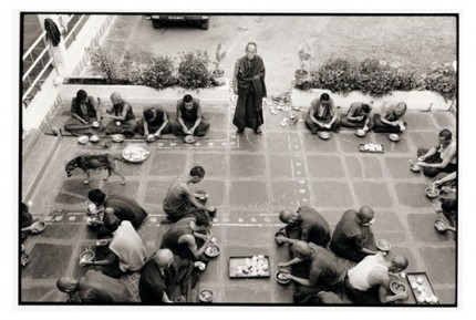 "Rato monks dining" Gelatin silver print, Edition of 25, Paper size: 50 x 60 cms, Also available in 40 x 50 cms & 76 x 100 cms