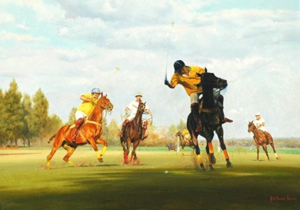 “Umzari Polo II” Oil on canvas, 22 x 30 inches, Signed