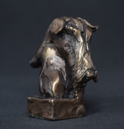 “Airedale Terrier” Bronze, Limited Edition: 150, 65 mm High