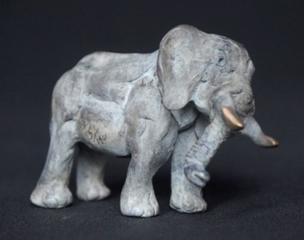 “Elephant Calf” Bronze, Limited Edition: 150, 80 mm Wide