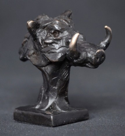“Warthog” Bronze, Limited Edition: 150, 75 mm High