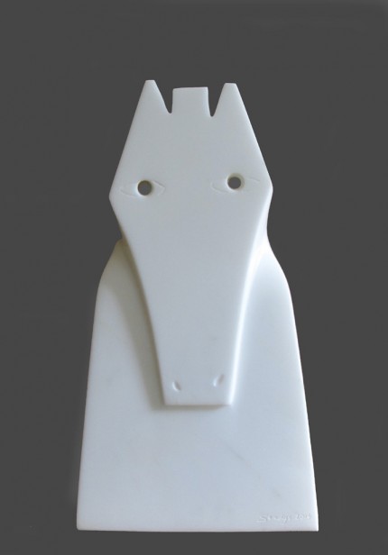“Equus” Marble, Signed lower right: Sandys 2014