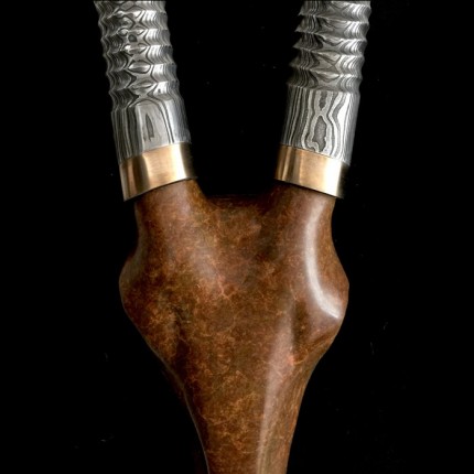 Damascus Steel Horns