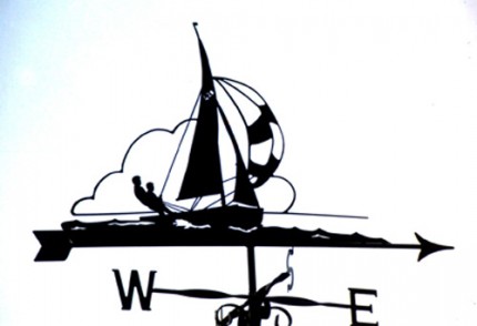 “Yacht with Spinnaker Weathervane”