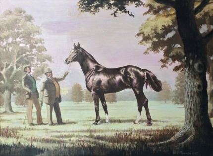 “Poised for a Portrait” Oil on canvas, 16 x 21 inches, Signed & Dated 1985
