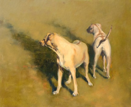 “Vigilance” Oil on panel, 16 x 20 inches, Signed